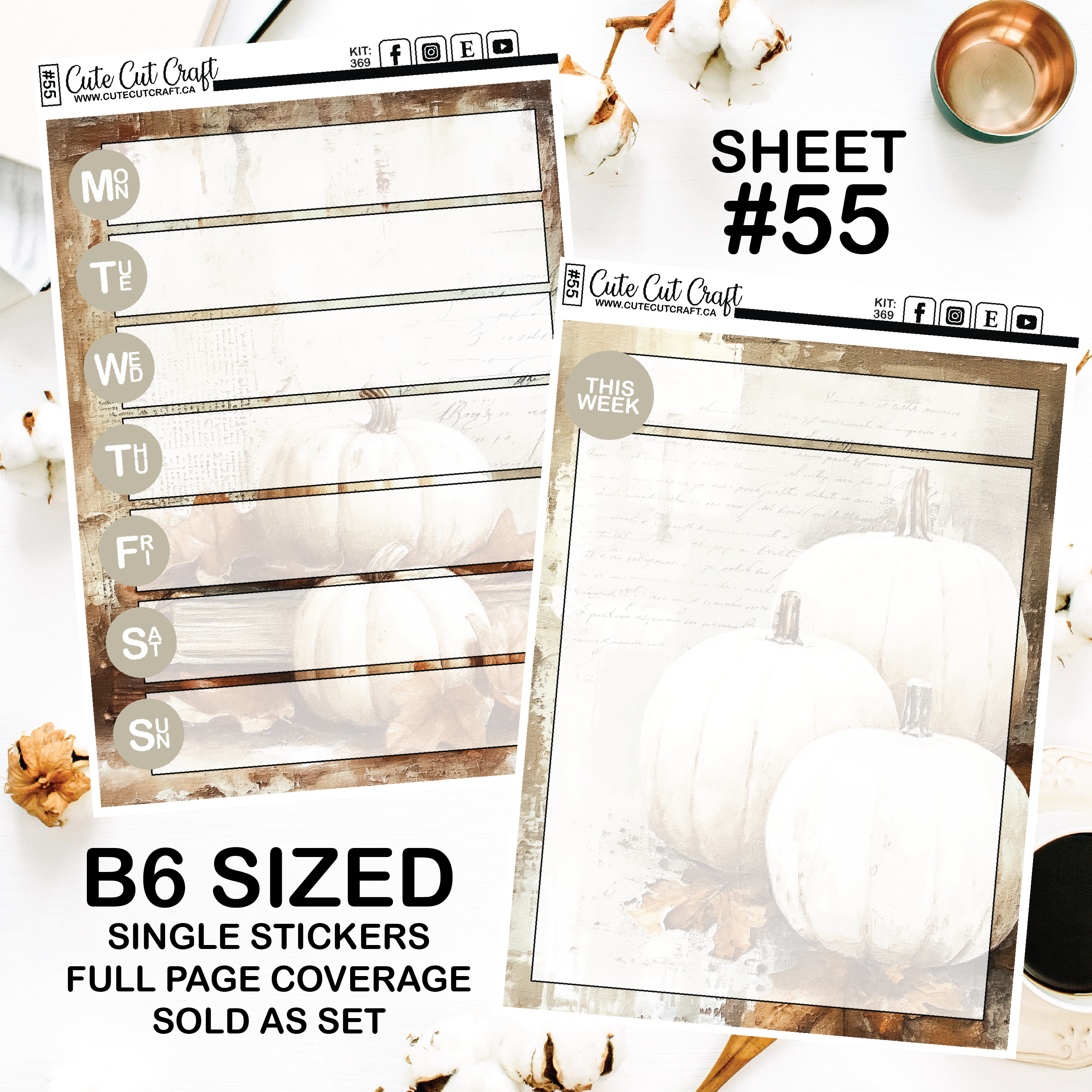 Bookish Pumpkin #369 || Journaling Sheets