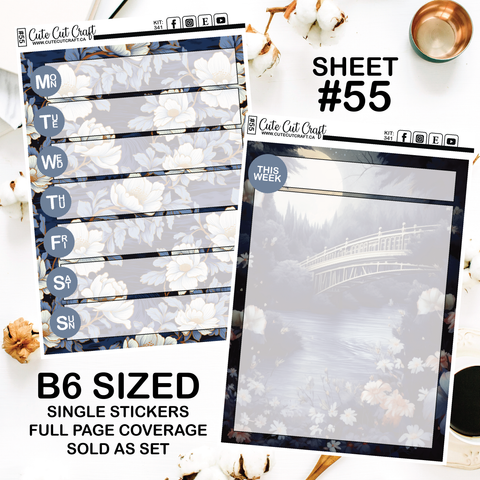 Moonlit Bridges #341 || Journaling Sheets