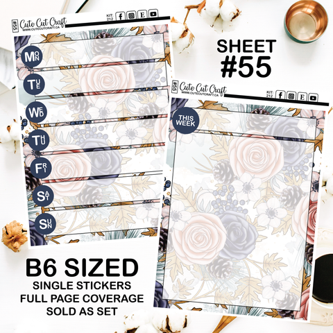 Rosy Cozy #212 || Journaling Sheets