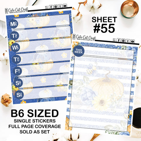 Pumpkin Bee #294 || Journaling Sheets