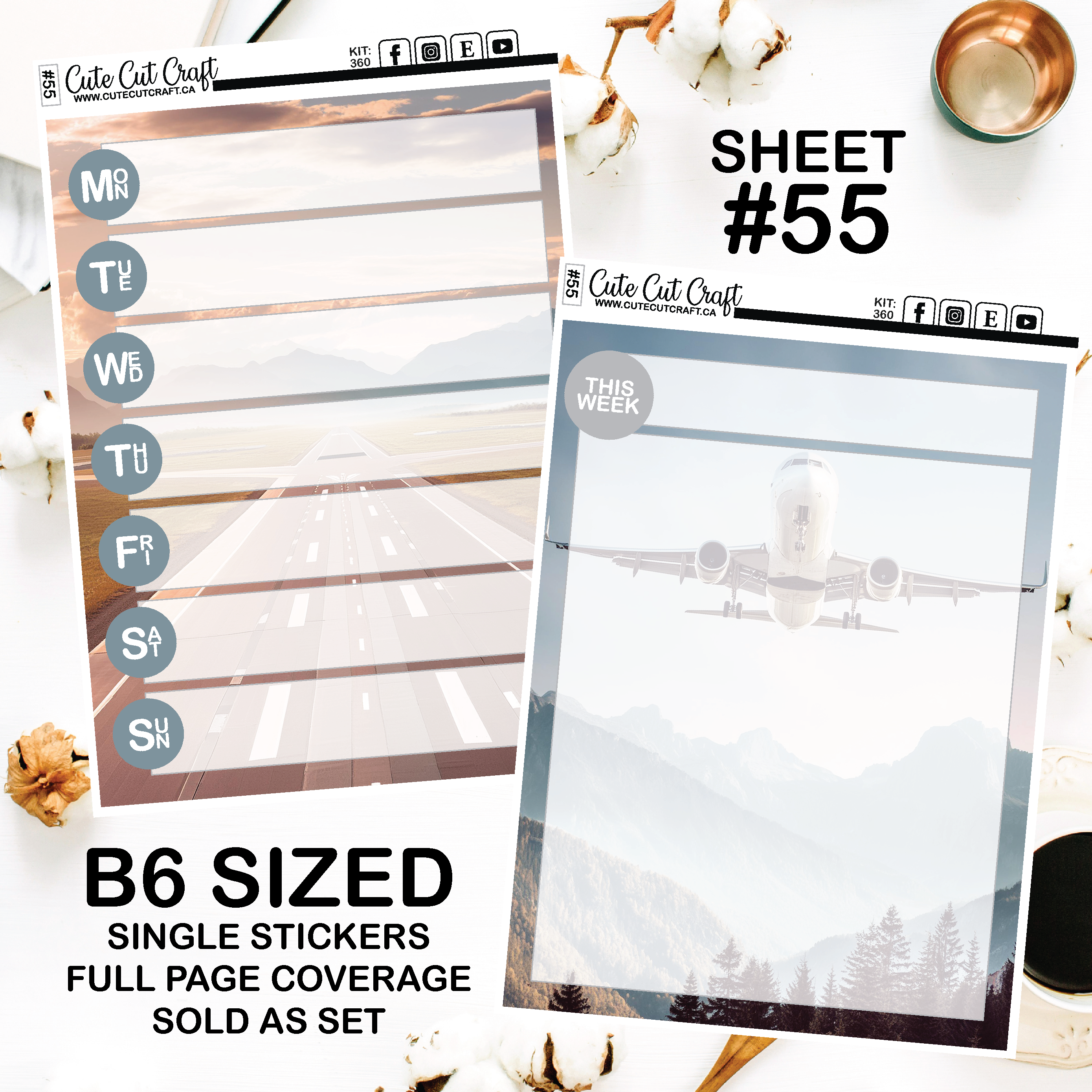 Jet Setter #360 || Journaling Sheets