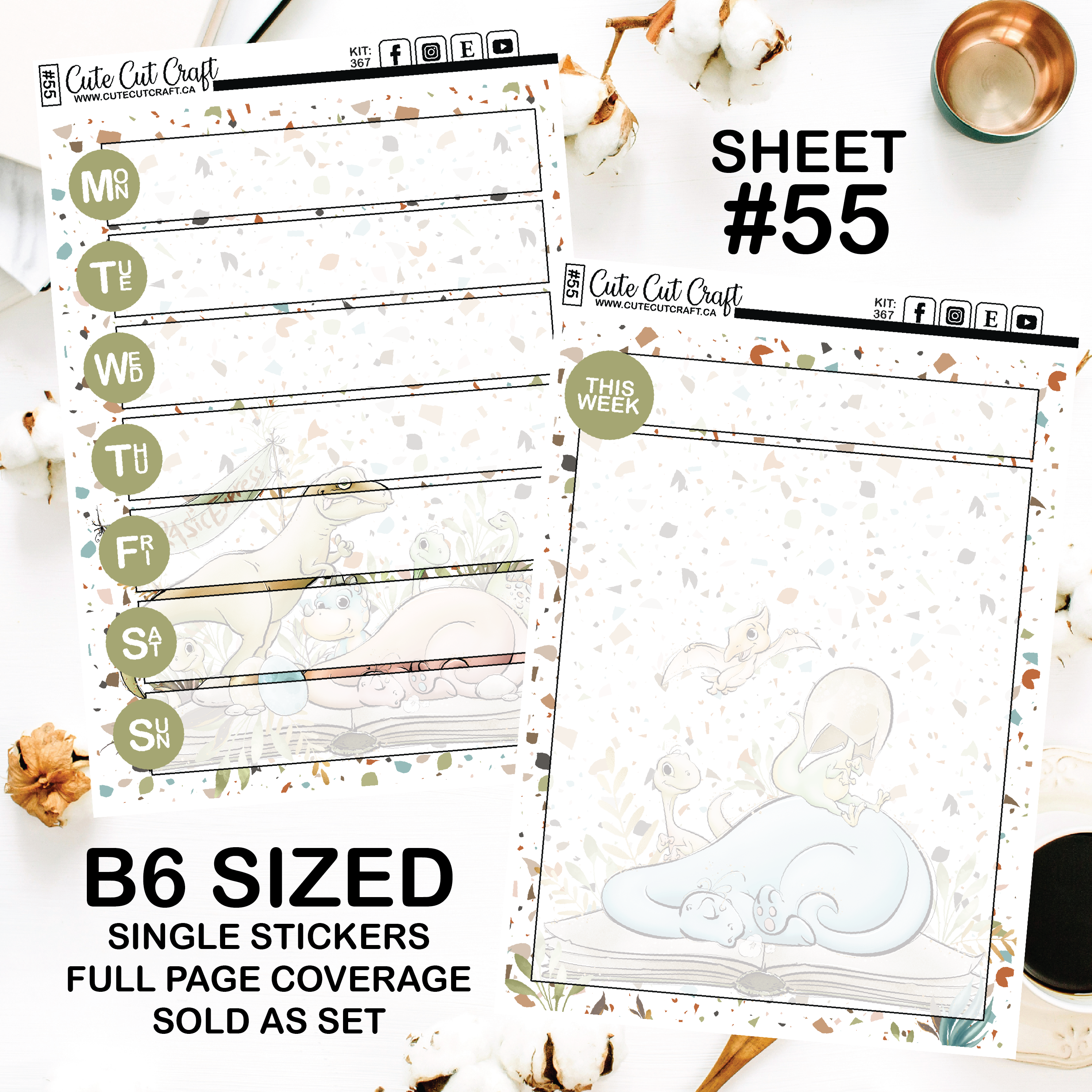 Baby Dino #367 || Journaling Sheets