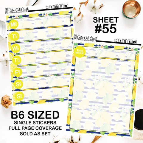 Lemon Drop #344 || Journaling Sheets