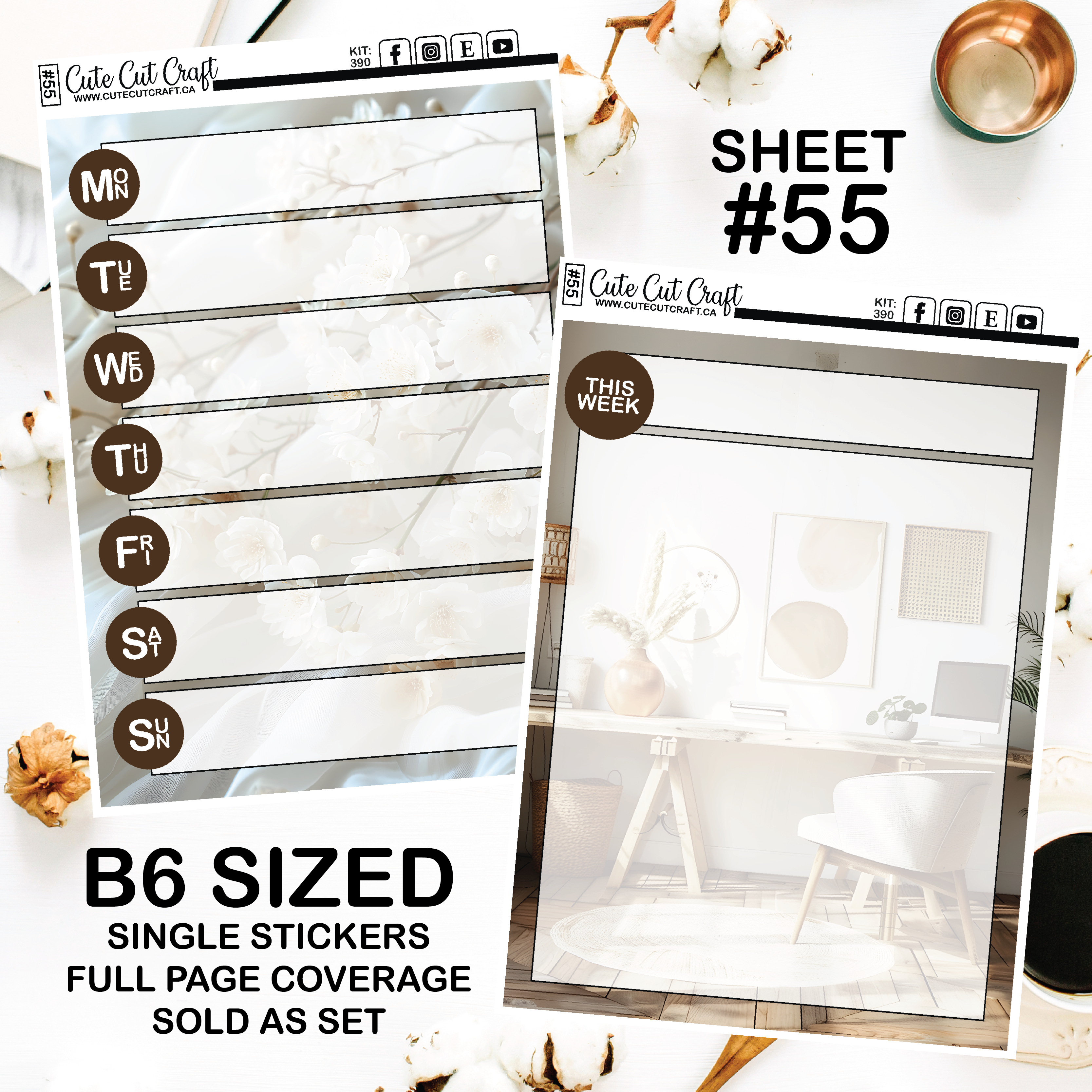 Home Getaway #390 || Journaling Sheets