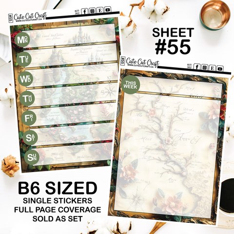 Magical Map #362 || Journaling Sheets