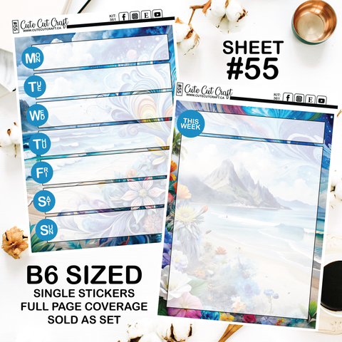 Wispy Waves #361 || Journaling Sheets