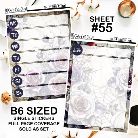 Romantic Poison #364 || Journaling Sheets