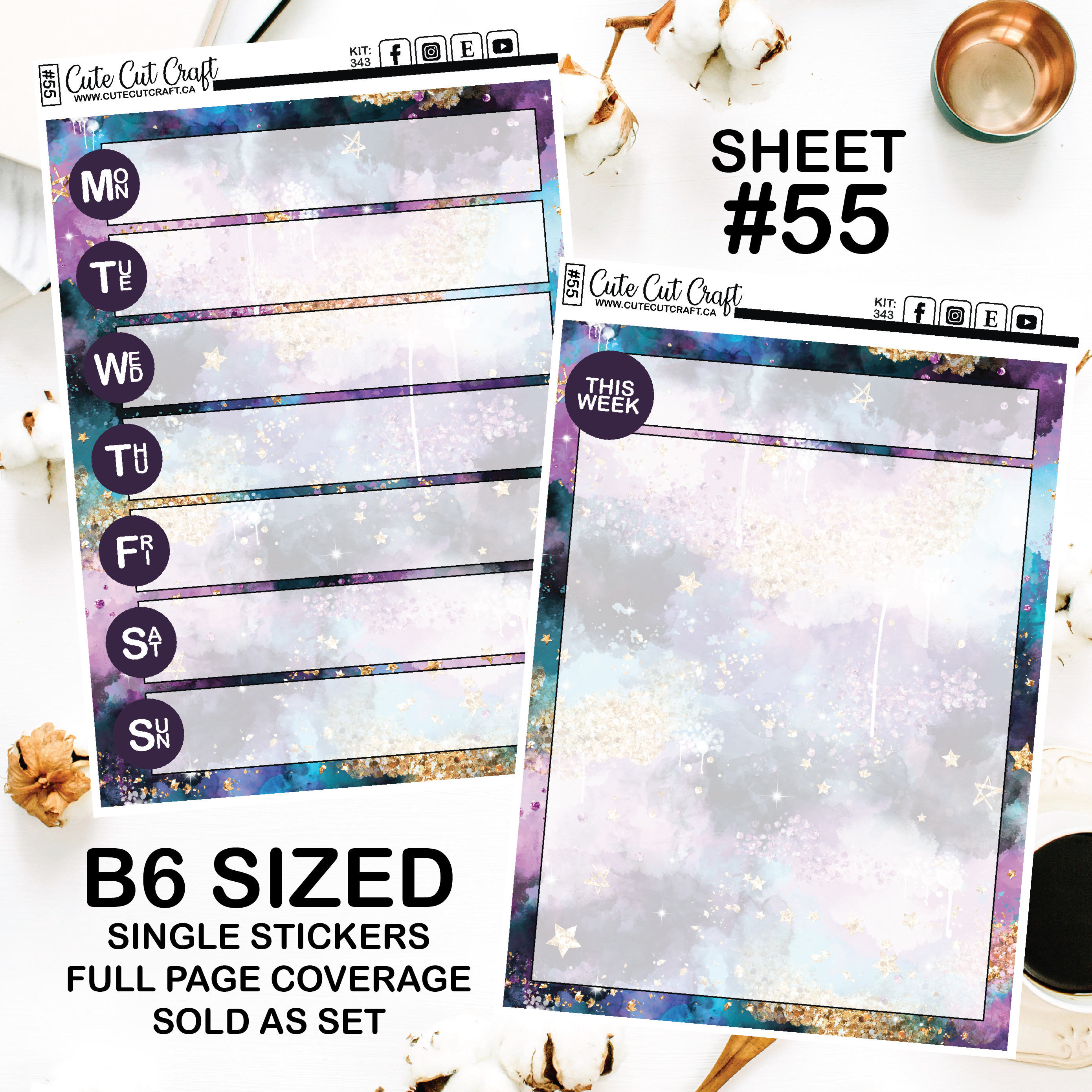 Sugar Rush #343 || Journaling Sheets