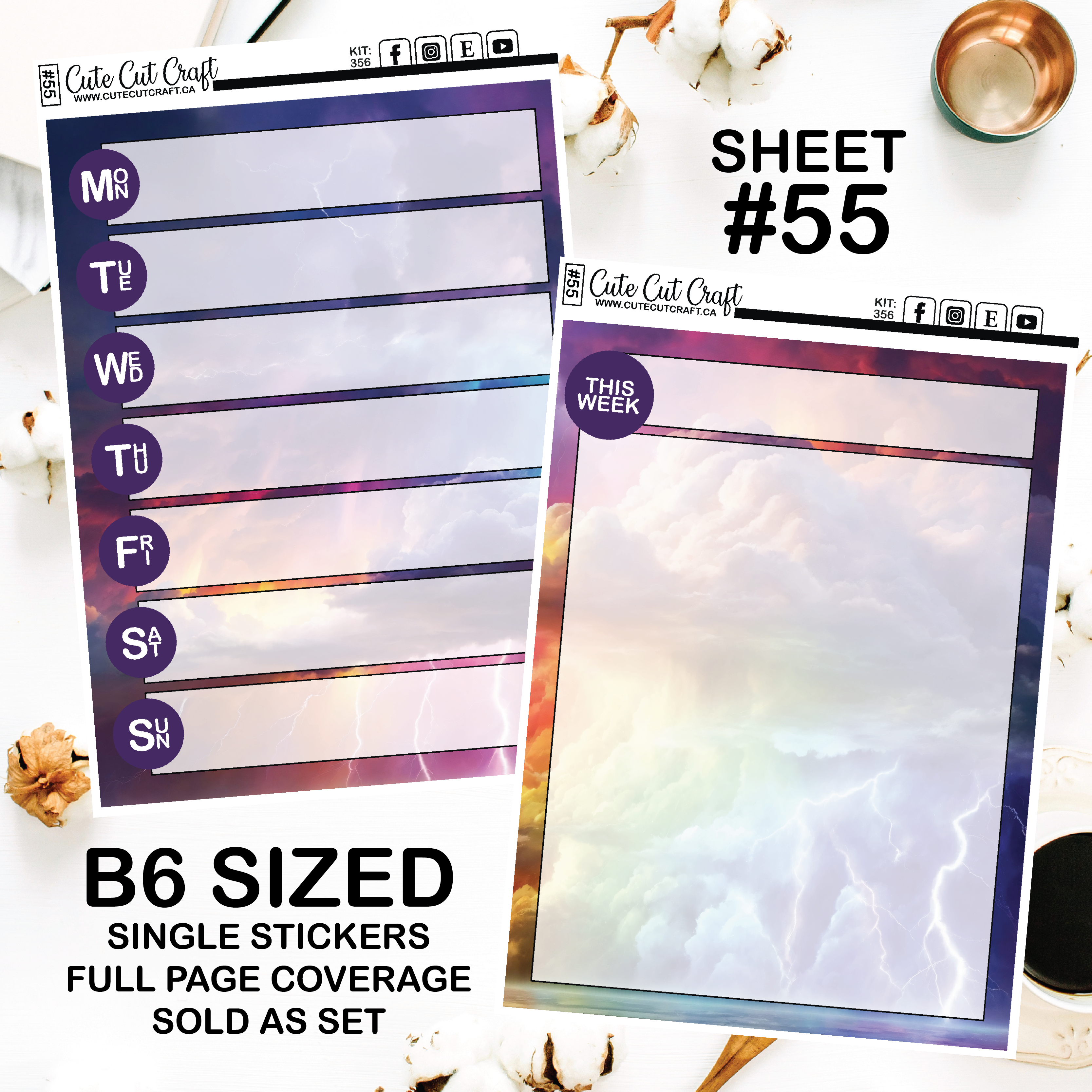 Rainbow Rumble #356 || Journaling Sheets