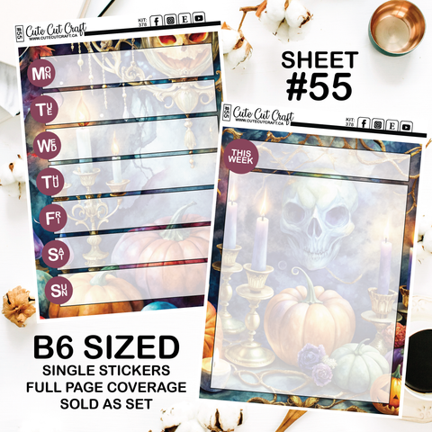 Victorian Halloween #378 || Journaling Sheets