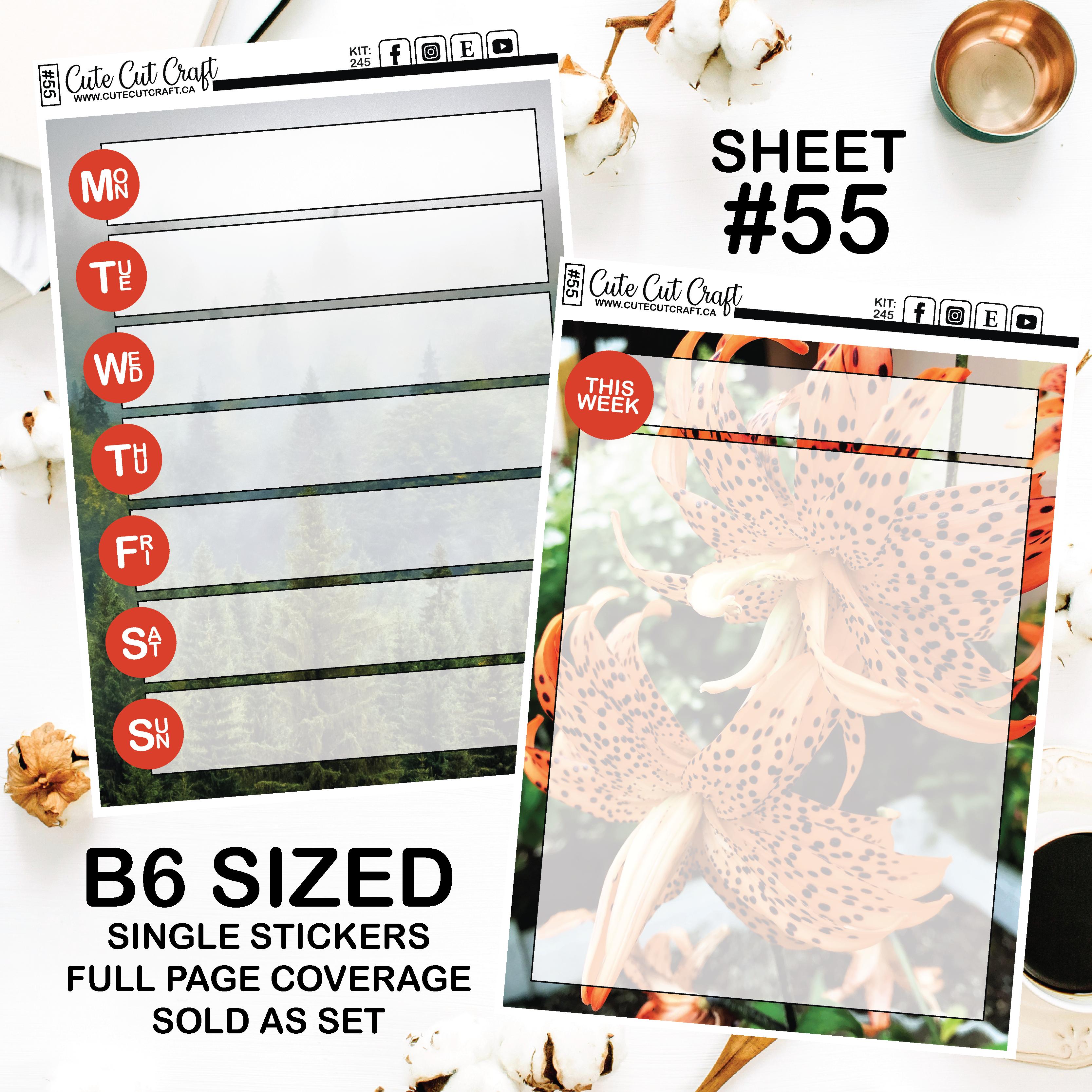 Northern Forest #245 || Journaling Sheets