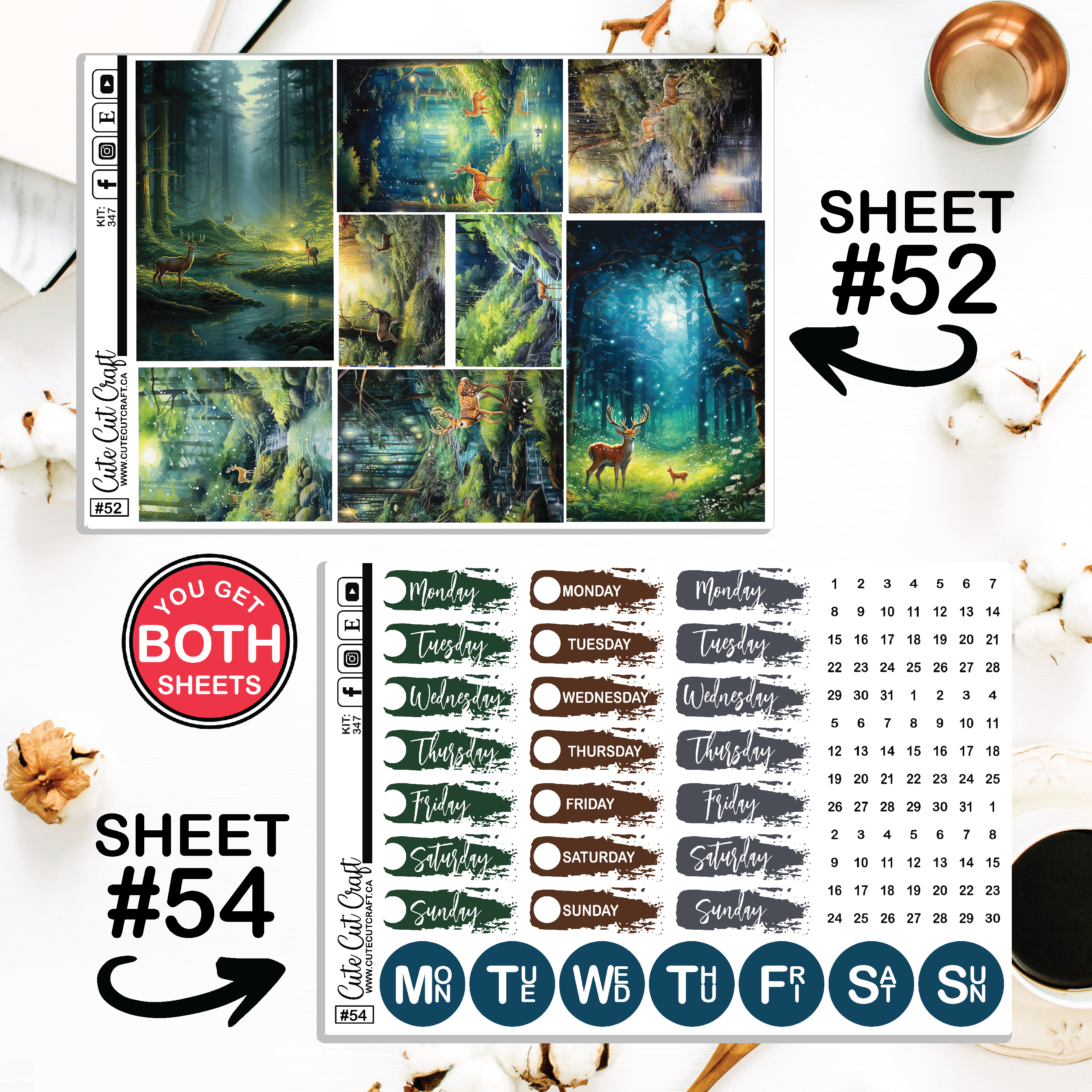 Into The Woods #283 || Journaling Sheets