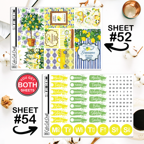 Lemon Drop #344 || Journaling Sheets