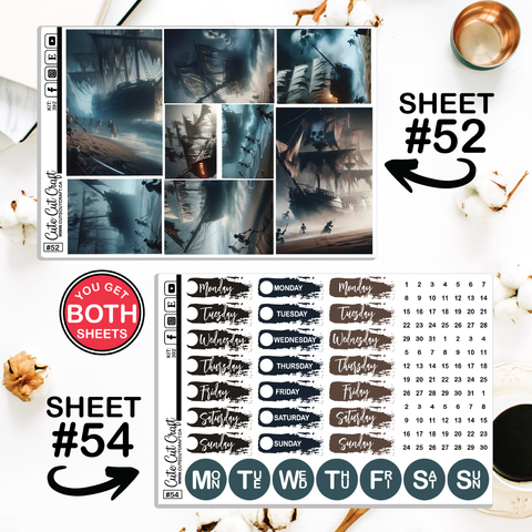 Shiver Me Timbers #392 || Journaling Sheets