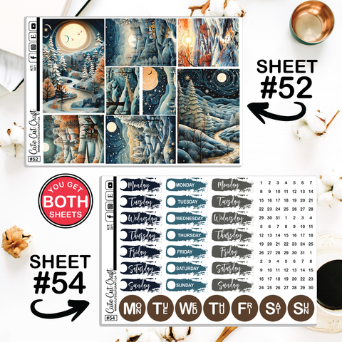 Winter Magic #383 || Journaling Sheets