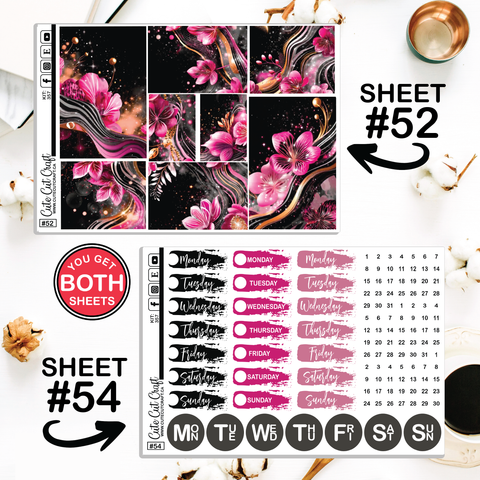 Jazzy Fleurs #357 || Journaling Sheets