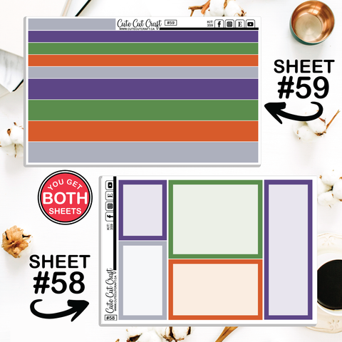 Spooky Splash #359 || Journaling Sheets