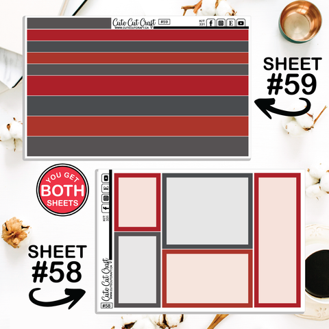 Scarlet Flight #331 || Journaling Sheets