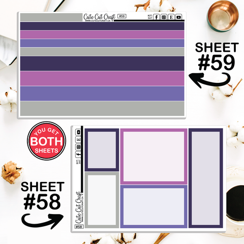 Purple Halloween #196 || Journaling Sheets