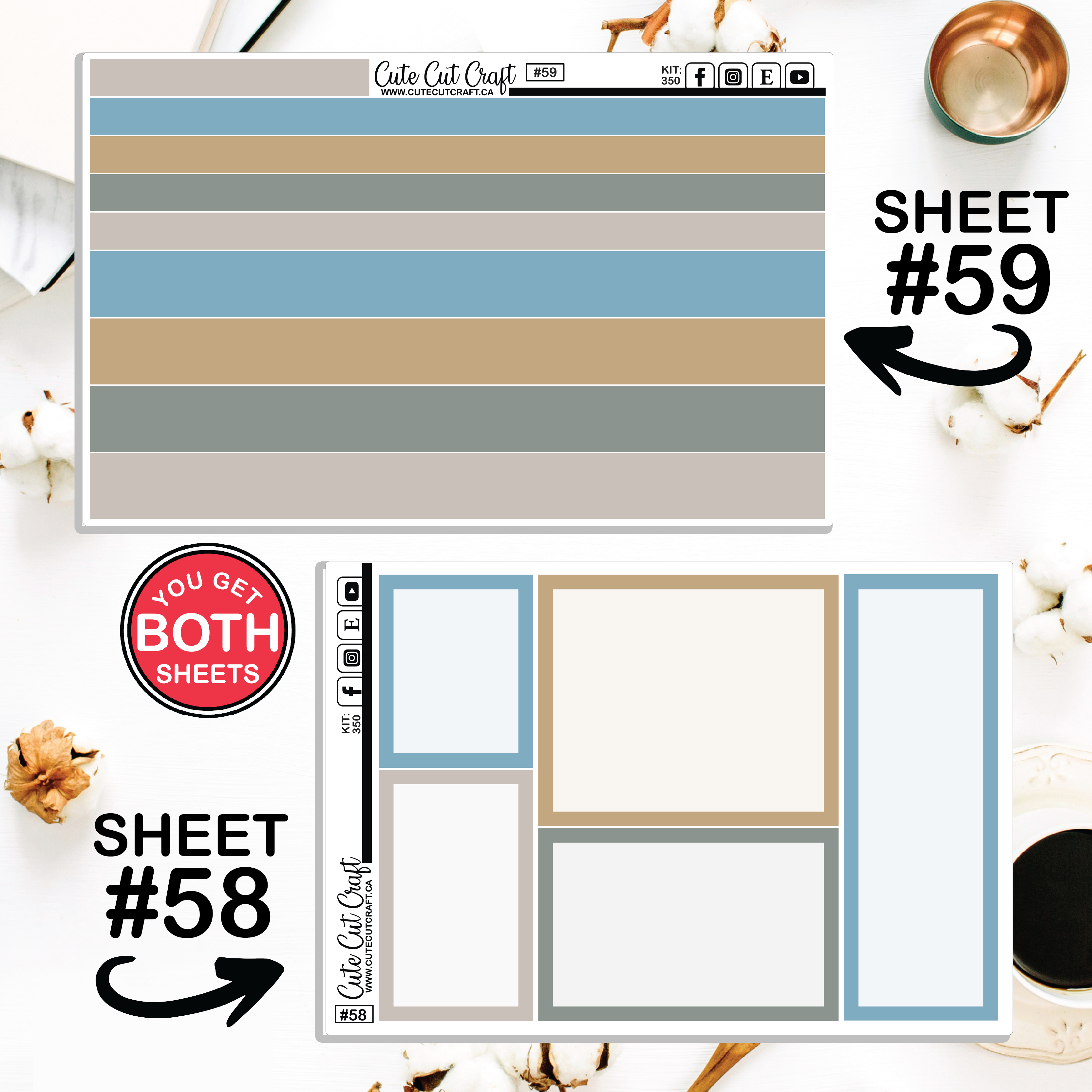 Beachscape #350 || Journaling Sheets