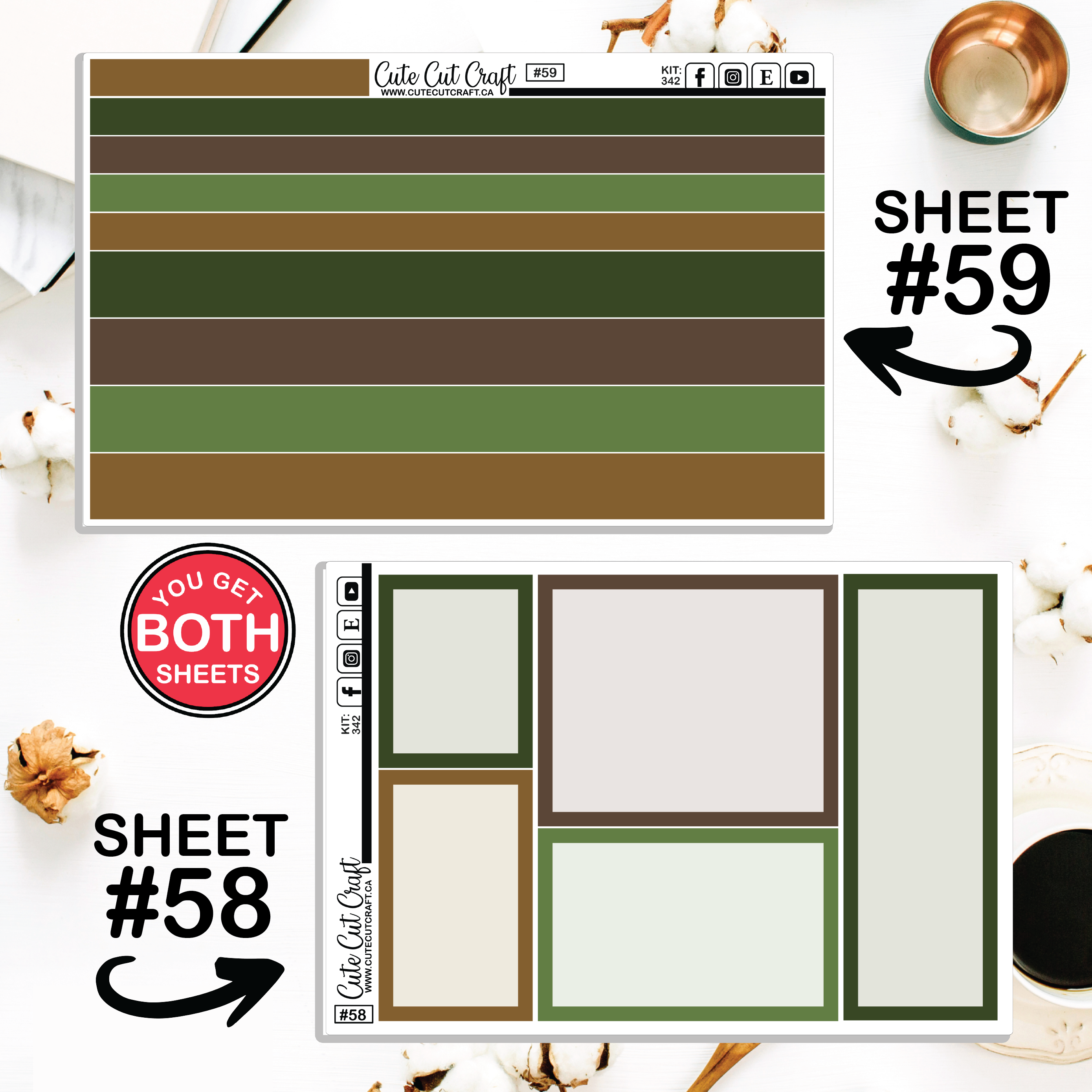 Water Buddies #342 || Journaling Sheets