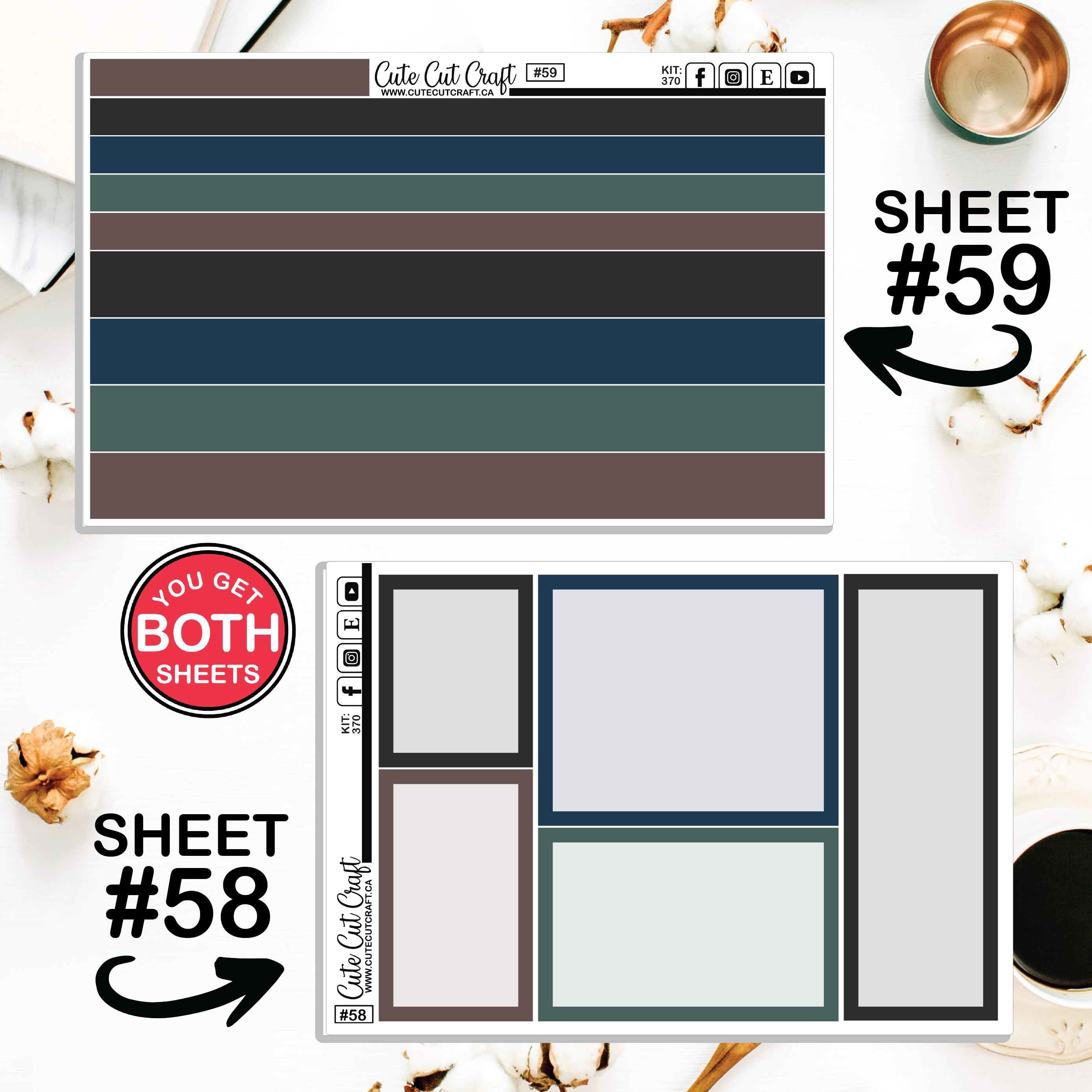 Mighty Moon #370 || Journaling Sheets