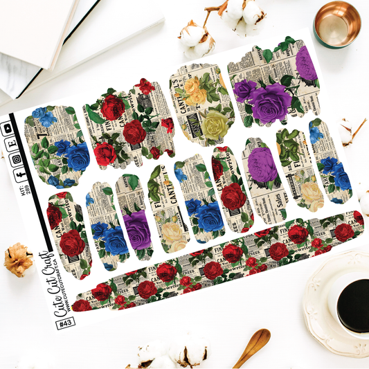 Floral News #289 || XL Brush Stroke Sheets