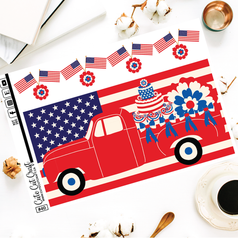 American Pride #265 || XL Deco Sheet