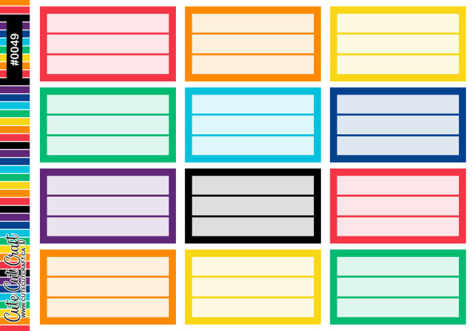 XL Three Line Boxes || Functional Sheets