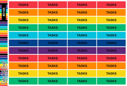 Tasks Bar Header || Functional Sheets – Cute Cut Craft