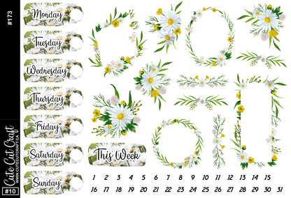 Daisy Delight #173 || Date Covers & Deco