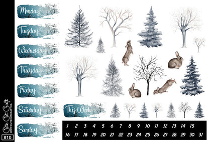 Winter Rabbit #154 || Date Covers & Deco