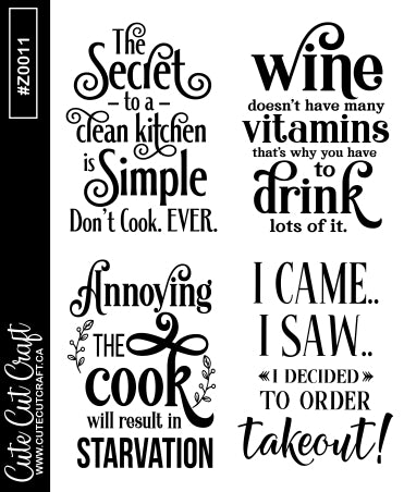 Cooking 2 || Quote Sheet