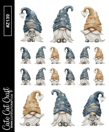 Nighttime Gnomes || Deco Sheet