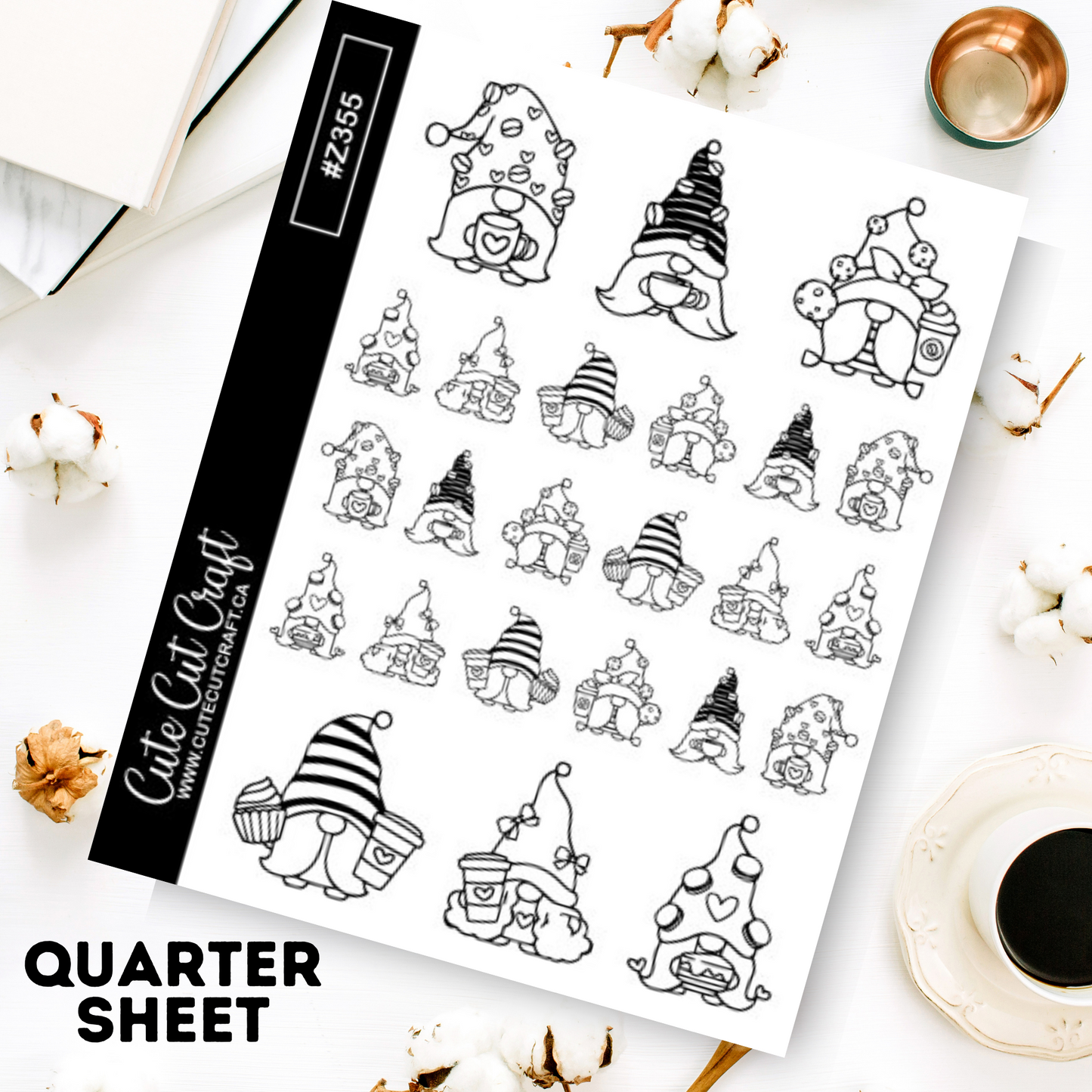 Coffee Gnomes || Deco Sheet