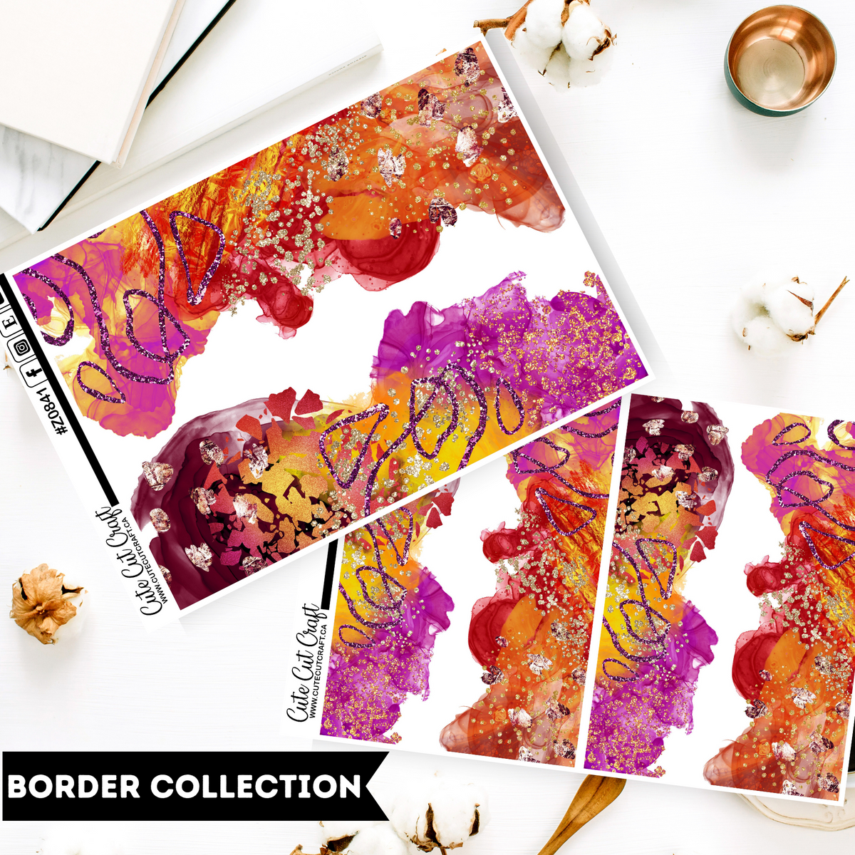 Orange Sunset || Border Collection