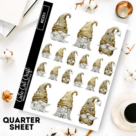 Newspaper Gnomes || Deco Sheet