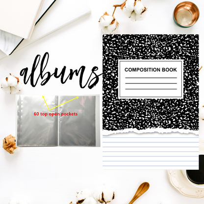 Composition Book || Sticker Albums