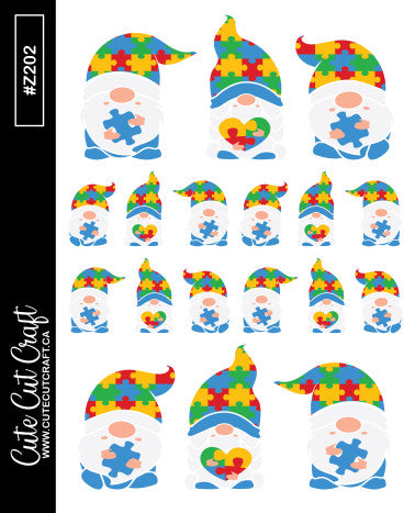 Autism Gnomes || Deco Sheet