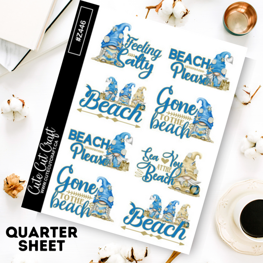Beach Quote Gnomes