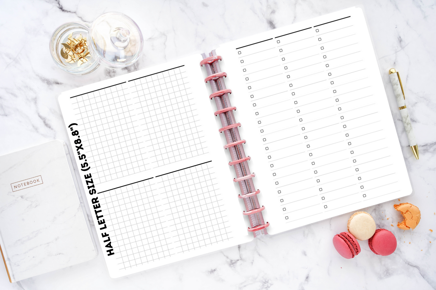 Weekly Vertical || Half Letter Planner Inserts