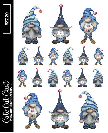 Blue Jean Gnomes || Deco Sheet