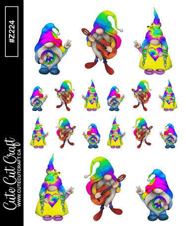 Hippie Gnomes 2 || Deco Sheet