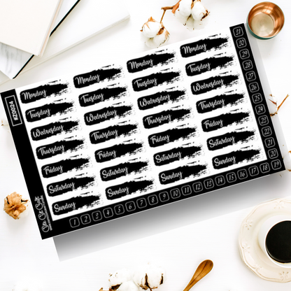 Monochrome Black || Date Covers