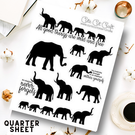 Elephants #017 || Deco Sheet