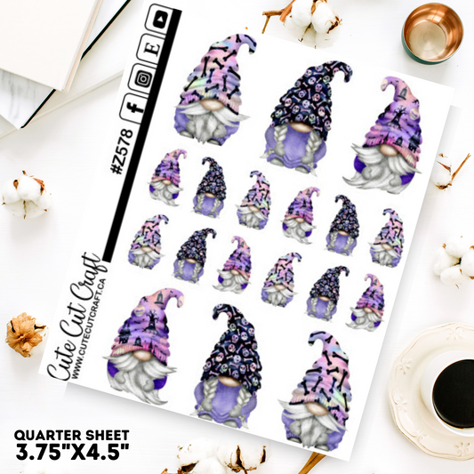 Purple Halloween Gnomes
