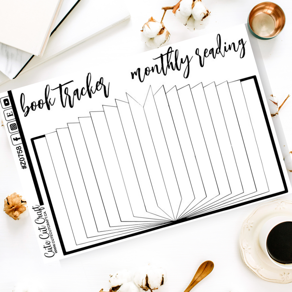 Book Tracker || Bullet Journal – Cute Cut Craft