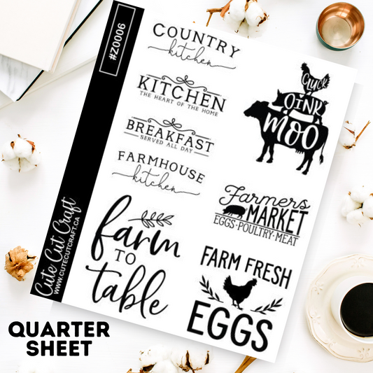 Country Kitchen || Quote Sheet