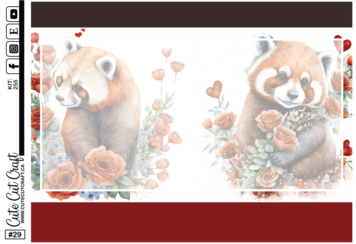 Panda Love #255 || Journaling Sheets