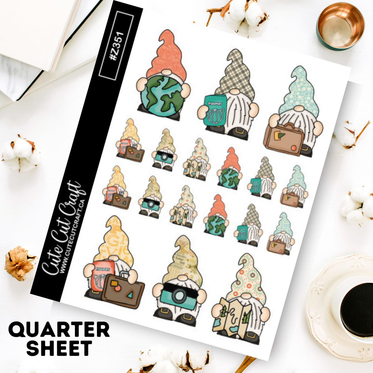 Travel Gnomes || Deco Sheet